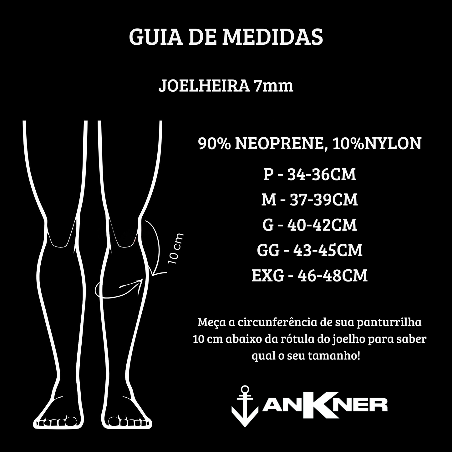 Joelheira 7mm