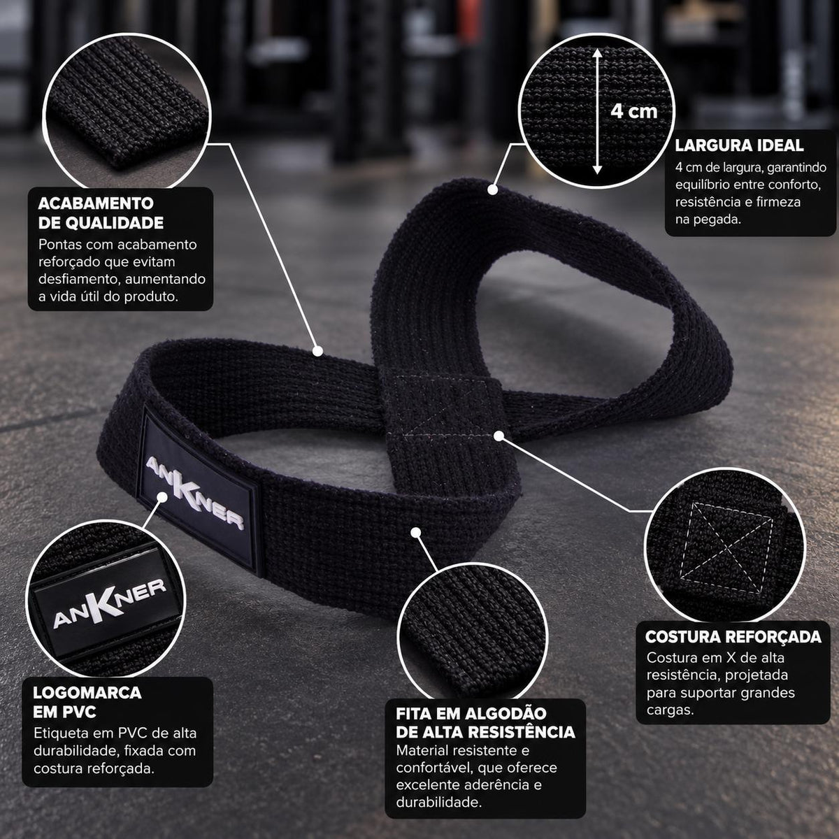 Strap de Musculação Tipo 8